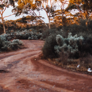 Australian red dirt road